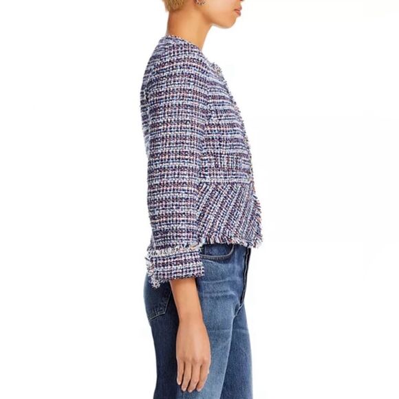 Derek Lam 10 Crosby Elizabeth Tweed Peplum Jacket size 00 - Picture 4 of 13